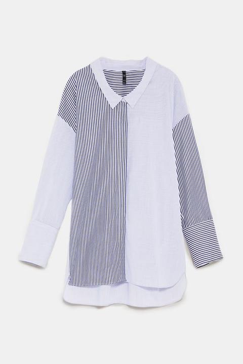 Camicia Oversize A Righe