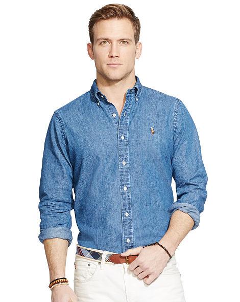 Camicia In Denim Classic-fit