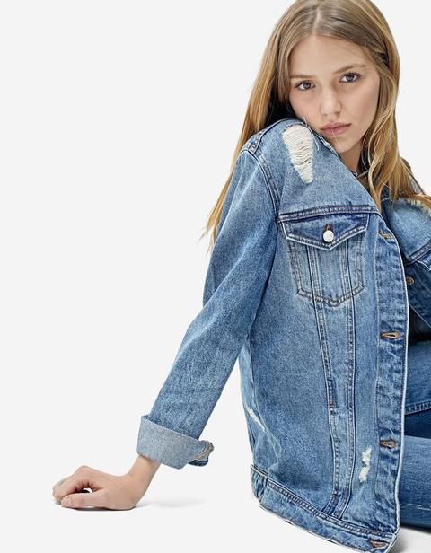 Giubbotto Denim Oversize Jeans Medio