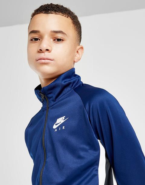 Nike Air Poly Tracksuit Junior - Blue 