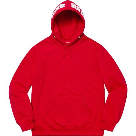 mirrored logo hooded sweatshirt supreme