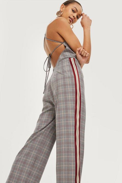 Checked Jumpsuit