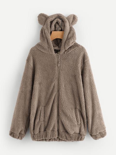 hooded bear coat