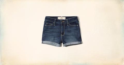 High Rise Denim Short-shorts