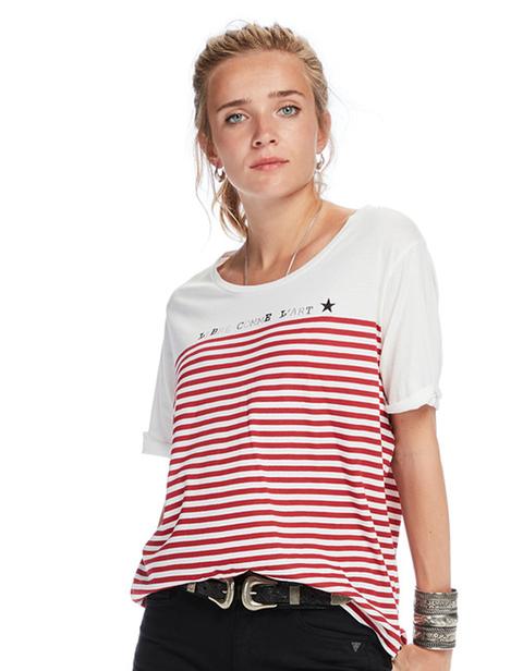 Camiseta Rayas Rojas De Maison Soctch | Buylevard