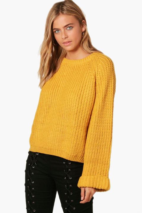 Amina Crop Oversized Jumper