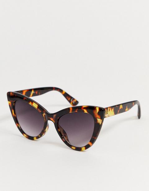 Gafas De Sol Ojo De Gato Extragrandes De Carey De Asos Design-marrón