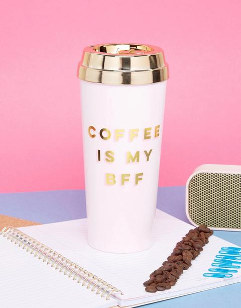 Ban.do - Tazza Da Viaggio Con Scritta "coffee Is My Bff - Multicolore