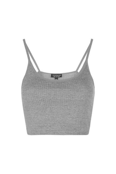 Scoop Ribbed Crop Cami