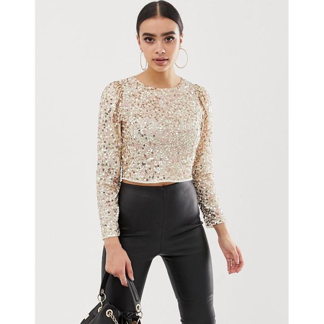 asos gold top