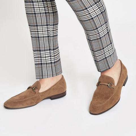 suede snaffle loafers