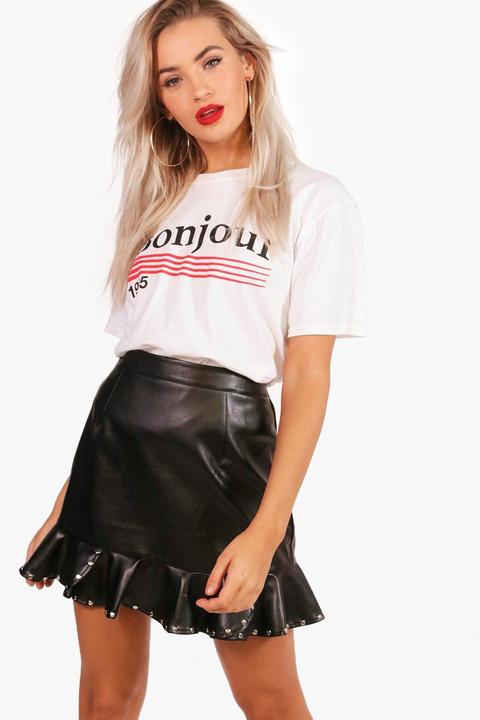 Grace Maglietta Oversize Con Scritta "bonjour 1995
