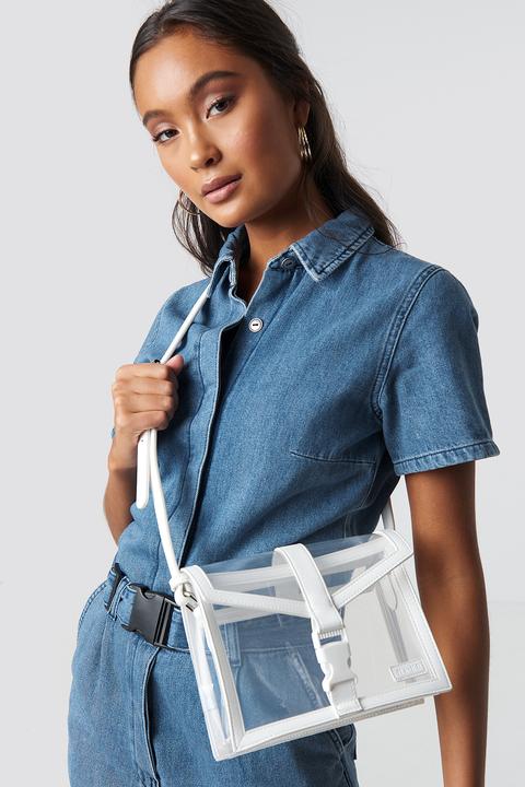 Astrid Olsen X Na-kd Transparent Crossbody Bag - White