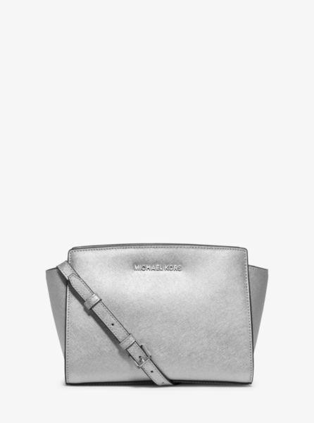 Borsa Messenger Selma Media In Pelle Metallizzata