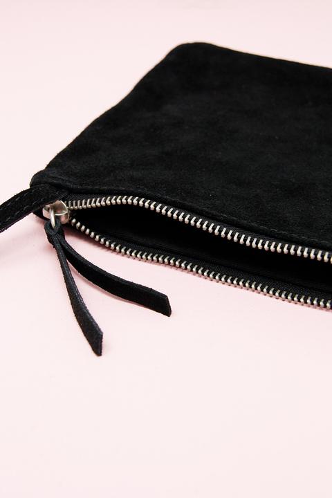 Black Suede Purse