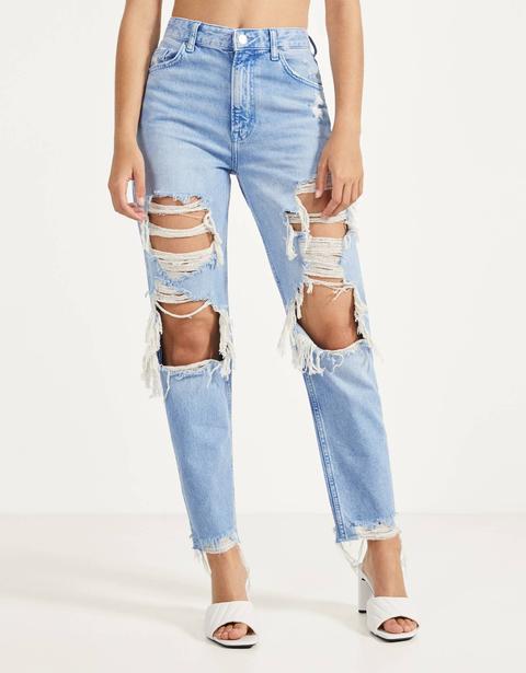 Jeans Mom Rotos