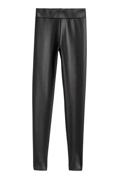 Legging Avec Enduit - Noir