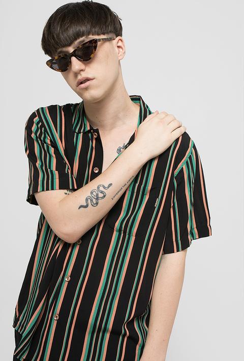 Camisa Stripes Negra