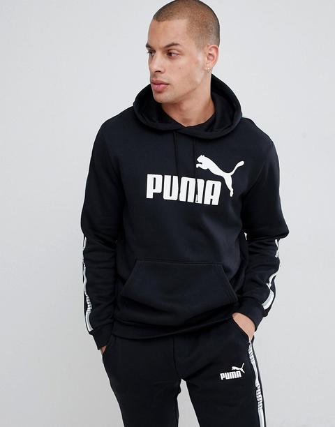 felpa puma nera con zip