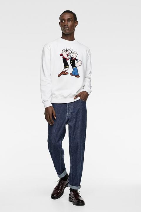 Popeye© Sweatshirt from Zara on 21 Buttons