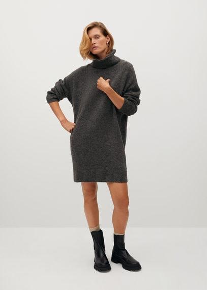 Robe Maille Col Roulé