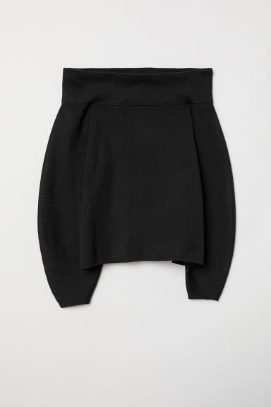 H & M - Pullover A Spalle Scoperte - Nero