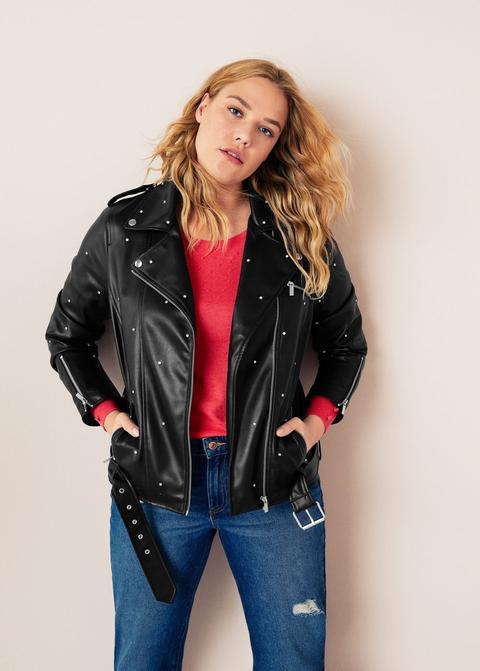 Cazadora Biker Cristales