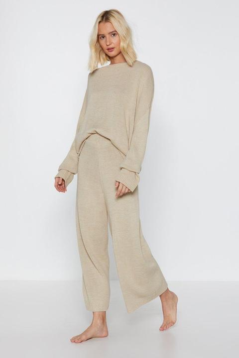 Womens Knitted Relaxed Lounge Set