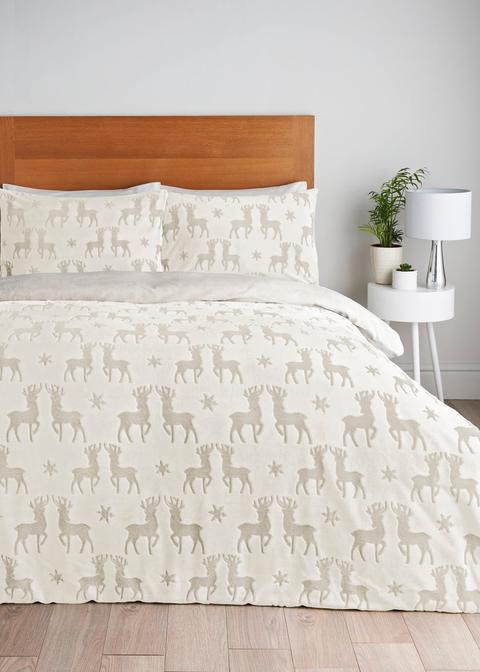 Stag Fleece Christmas Duvet Cover From Matalan On 21 Buttons