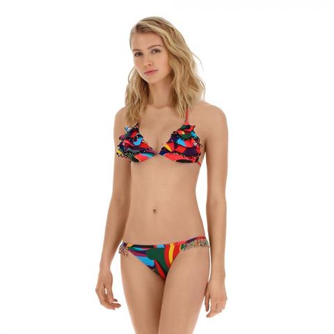 Slip Bikini Stampa Caraibica