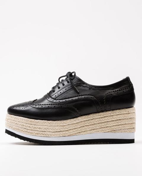 Scarpe Derby Suola In Corda
