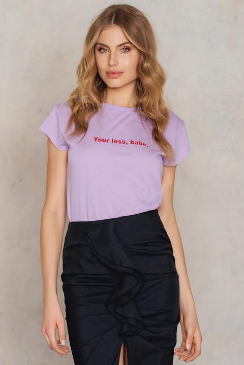 Your Loss Babe Tee Purple