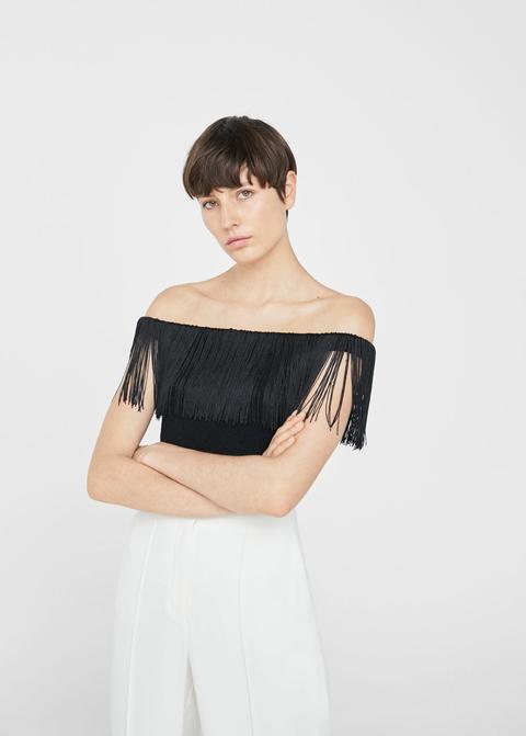 Top Off-shoulder Flecos