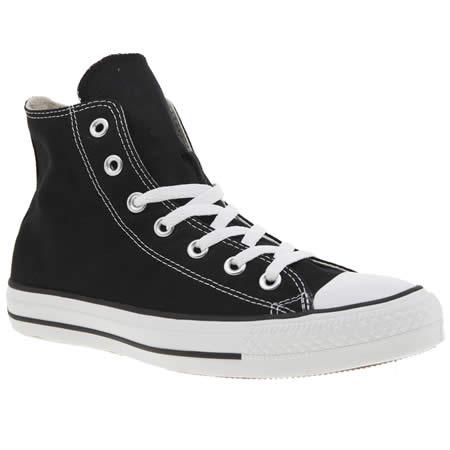 Black & White All Star Hi Trainers