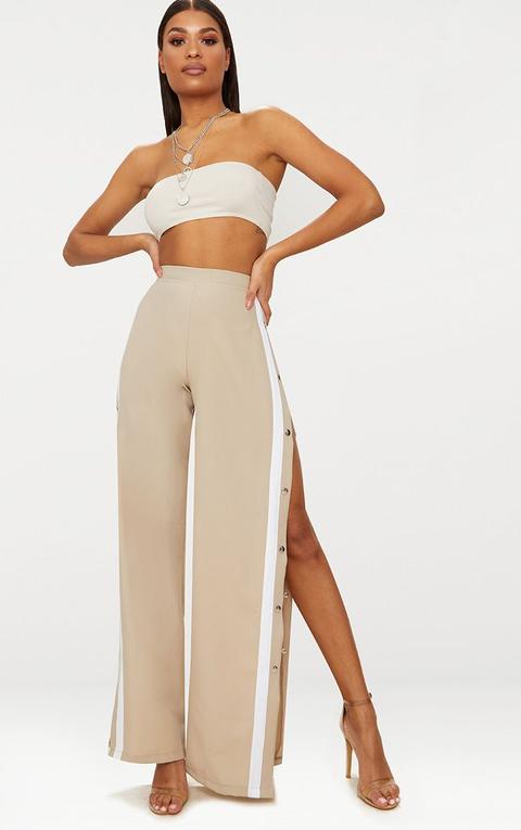 Nude Tailored Popper Straight Leg Trousers