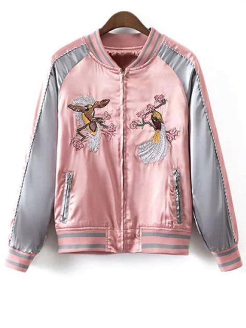 Glossy Embroidered Souvenir Jacket