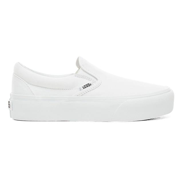 white slip on platform shoes