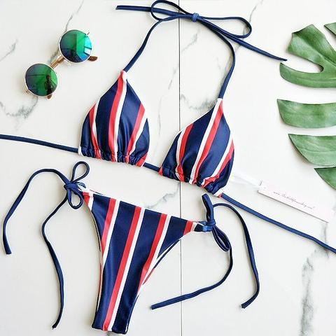 Keiyah Stripe Bikini Set