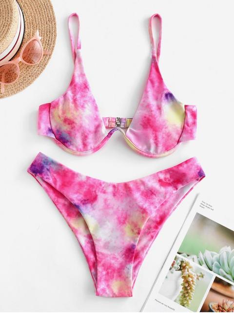 Zaful hot pink on sale bikini