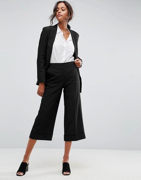 Asos Design - Mix & Match - Jupe-culotte Ajustée - Noir