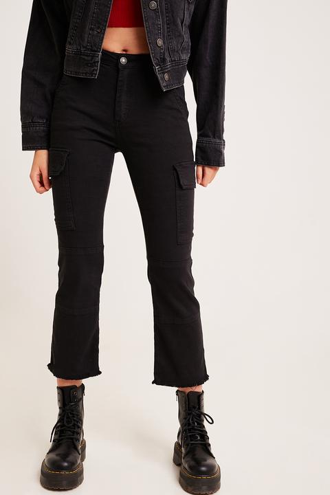 Pantaloni Combat Crop Flare from SUBDUED on 21 Buttons