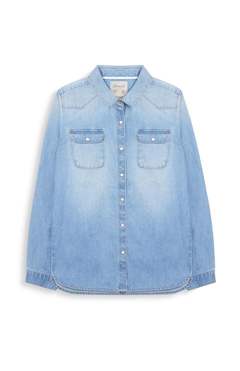 Camicia In Denim Da Ragazza