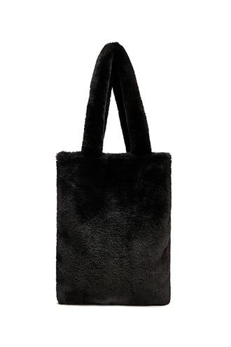 Forever 21 Faux Fur Tote , Black