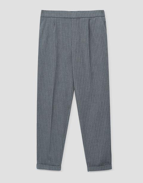 Pantalón Jogger Tipo Tailoring Rayas