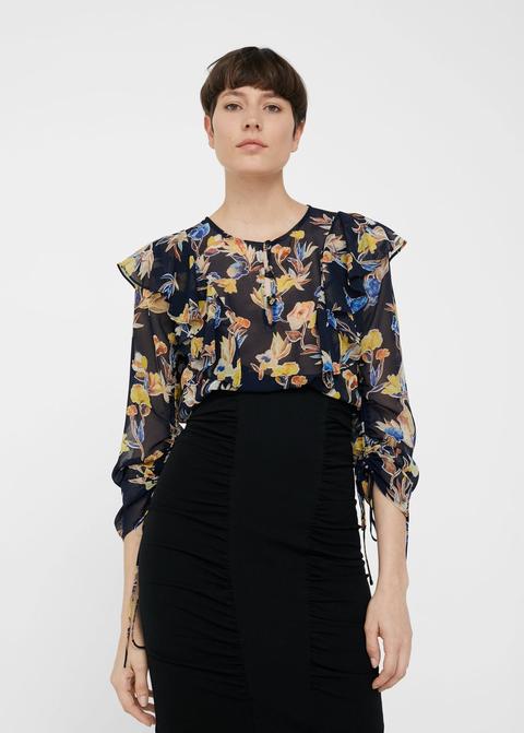 Blusa Floral Volantes
