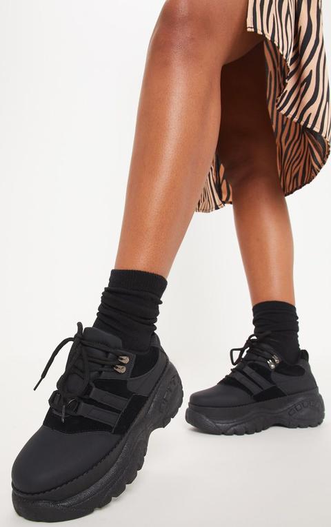 Black Low Chunky Trainer