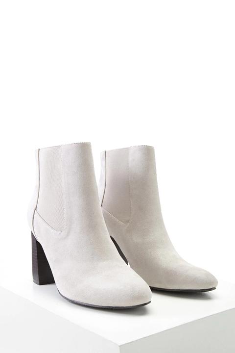 Faux Suede Chelsea Ankle Boots