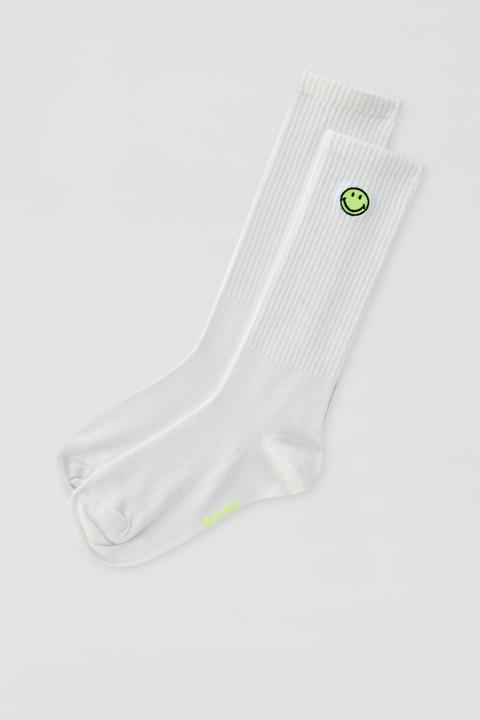 Calcetines Deportivos Smiley Blancos