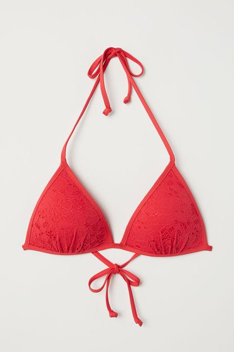 Top Push-up De Bikini - Rojo