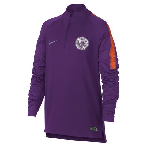 Manchester City Fc Dri-fit Squad Drill Camiseta De Fútbol De Manga Larga - Niño/a - Morado